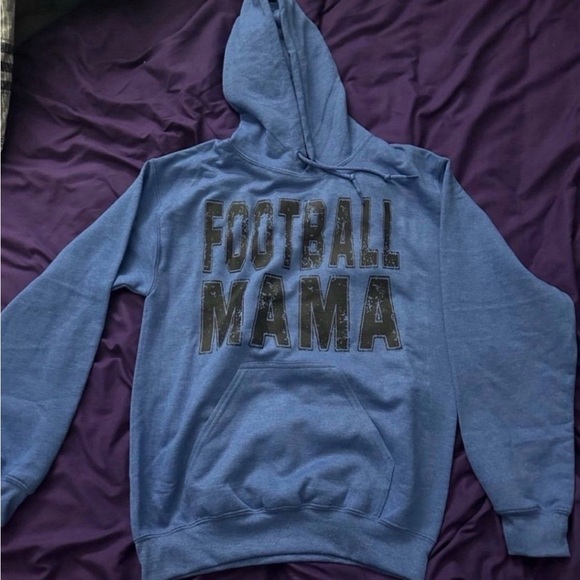 Gildan Tops - Football Mama Sweatshirt in Blue - NEW!